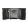 TRIFOLD LEATHER WALLET [BLK]